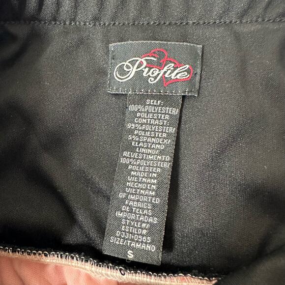 PROFILE Black Light Pink Sequin High Low Strapless Dress Small - Picture 3 of 6